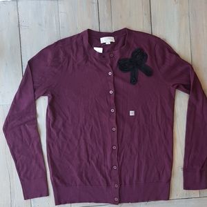 NWT LOFT bow cardigan